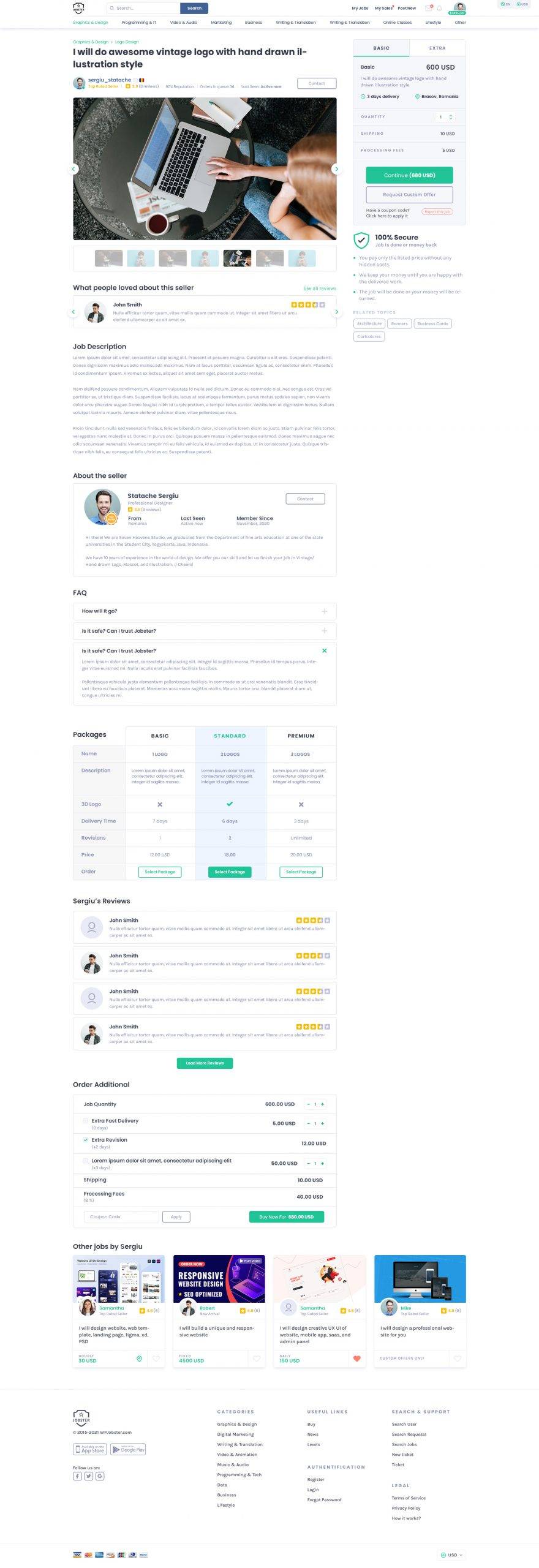 WPJobster全插件版(v6.3.1)求职技能服务市场WordPress主题 - 图片4