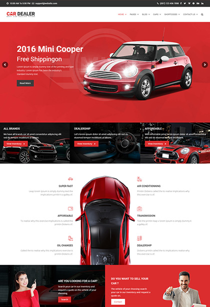 Car Dealer主题v1.4.4  - 多功能汽车经销商企业官网建站WordPress主题最新版