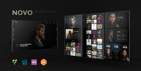 Novo汉化版(v4.3.2)摄影师摄影作品展示WordPress主题 Photography Novo主题v3.1.0-摄影师摄影作品展示网站建站WordPress主题