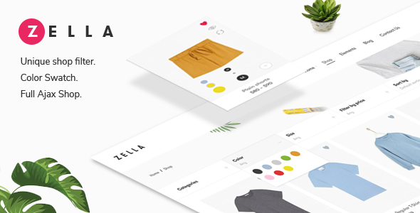 Zella服装外贸电商网站WooCommerce主题V2.4.0 - 图片1 Zella主题-高度创意的WooCommerce外贸商店WordPress主题