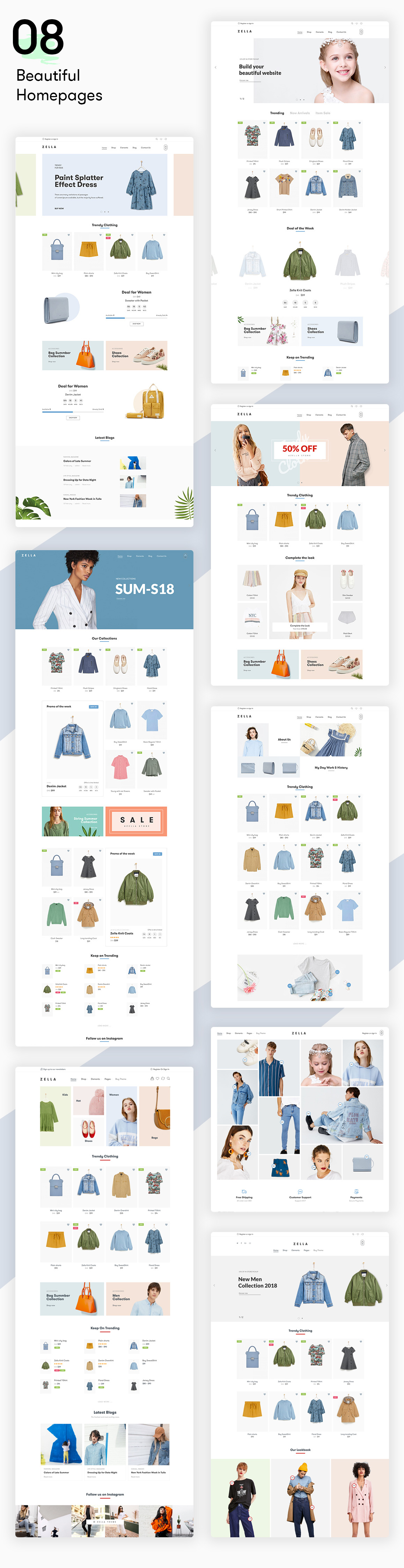 Zella服装外贸电商网站WooCommerce主题V2.4.0 - 图片2 Zella主题