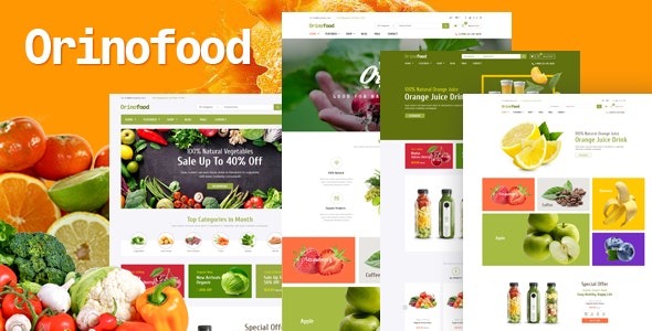 Orinofood主题 v1.0-健康食品外贸商店OpenCart 3主题 - 图片1 Orinofood主题