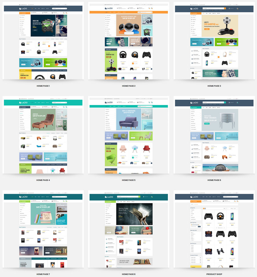 Lazio主题v1.2-多功能响应式外贸商店Opencart 2.3和3.x主题 - 图片3 Lazio主题v1.2-多功能响应式外贸商店Opencart 2.3和3.x主题 - 图片3