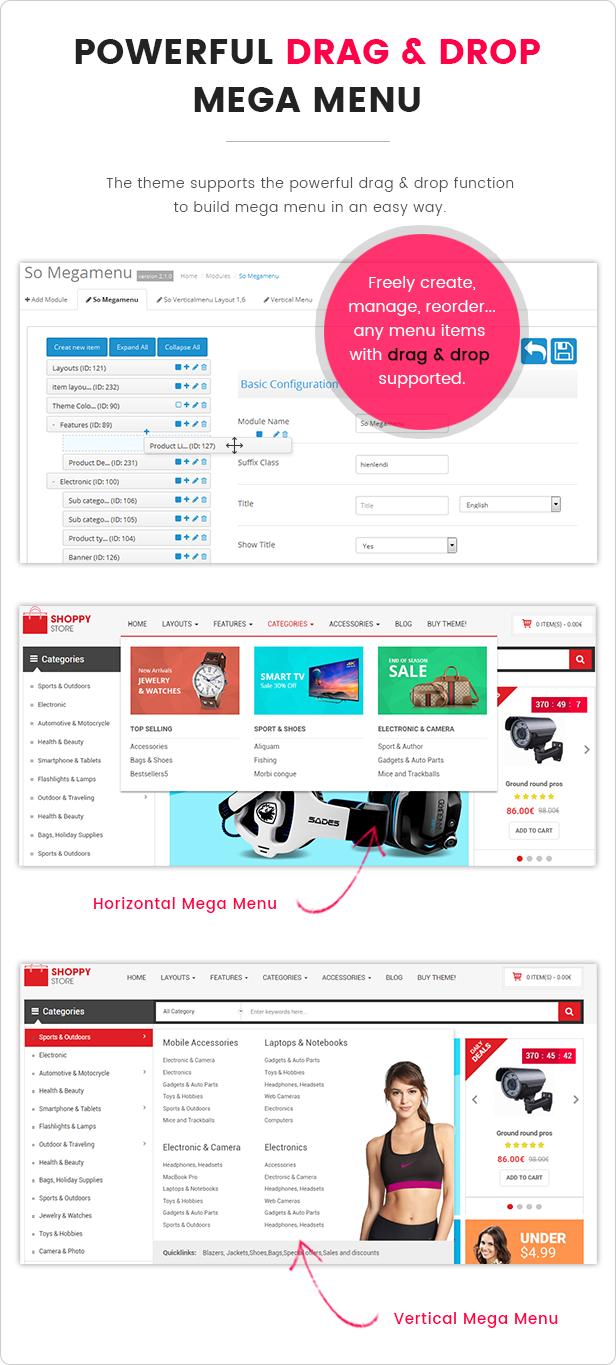 ShoppyStore创意多用途外贸电商网站OpenCart 3主题V2.2.0 - 图片3 ShoppyStore主题