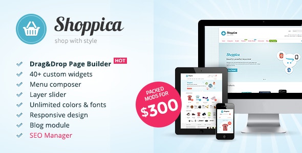 【Shoppica v3.3.2】高级电子商务网站OpenCart主题 Shoppica主题 v3.3.2-高级OpenCart主题