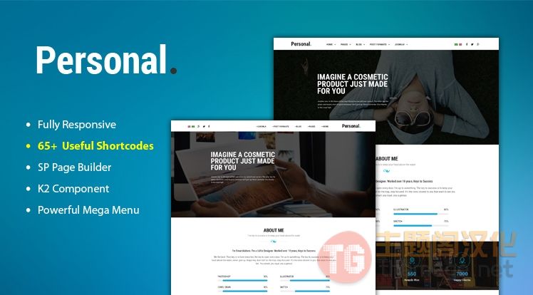 Sj Personal个人作品展示Joomla模板 更新至v3.9.6 Sj Personal个人作品展示Joomla模板