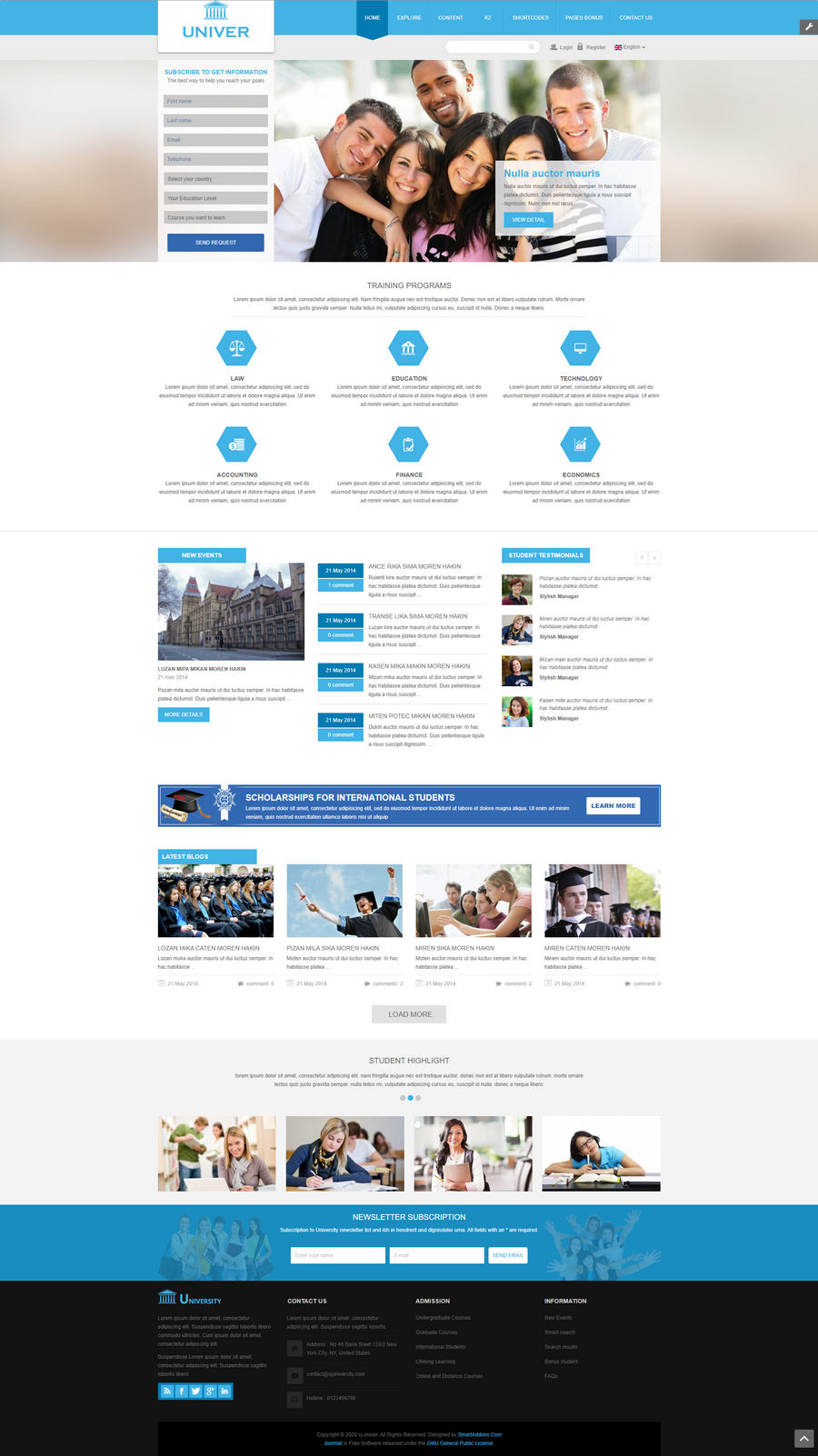SJ Univer学校和教育培训网站Joomla模板 v3.9.6 - 图片2 SJ Univer学校和教育培训网站Joomla模板 v3.9.6 - 图片2
