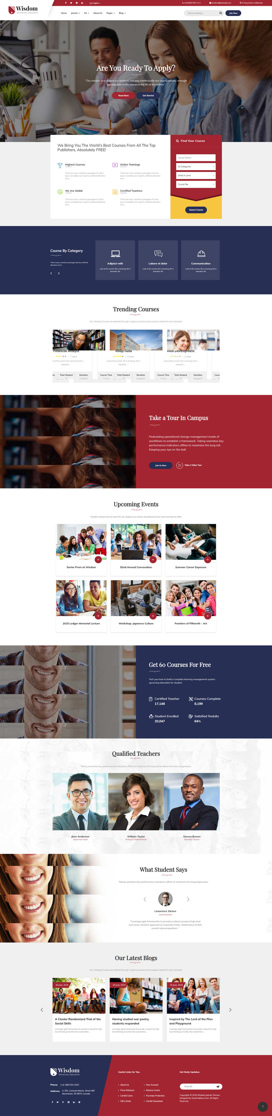 SJ Wisdom学校和教育培训网站Joomla模板 v1.0.0 - 图片2 SJ Wisdom学校和教育培训网站Joomla模板 v1.0.0 - 图片2