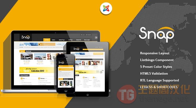 SJ Snap目录导航网站Joomla模板 v2.3.0 SJ Snap目录导航网站Joomla模板