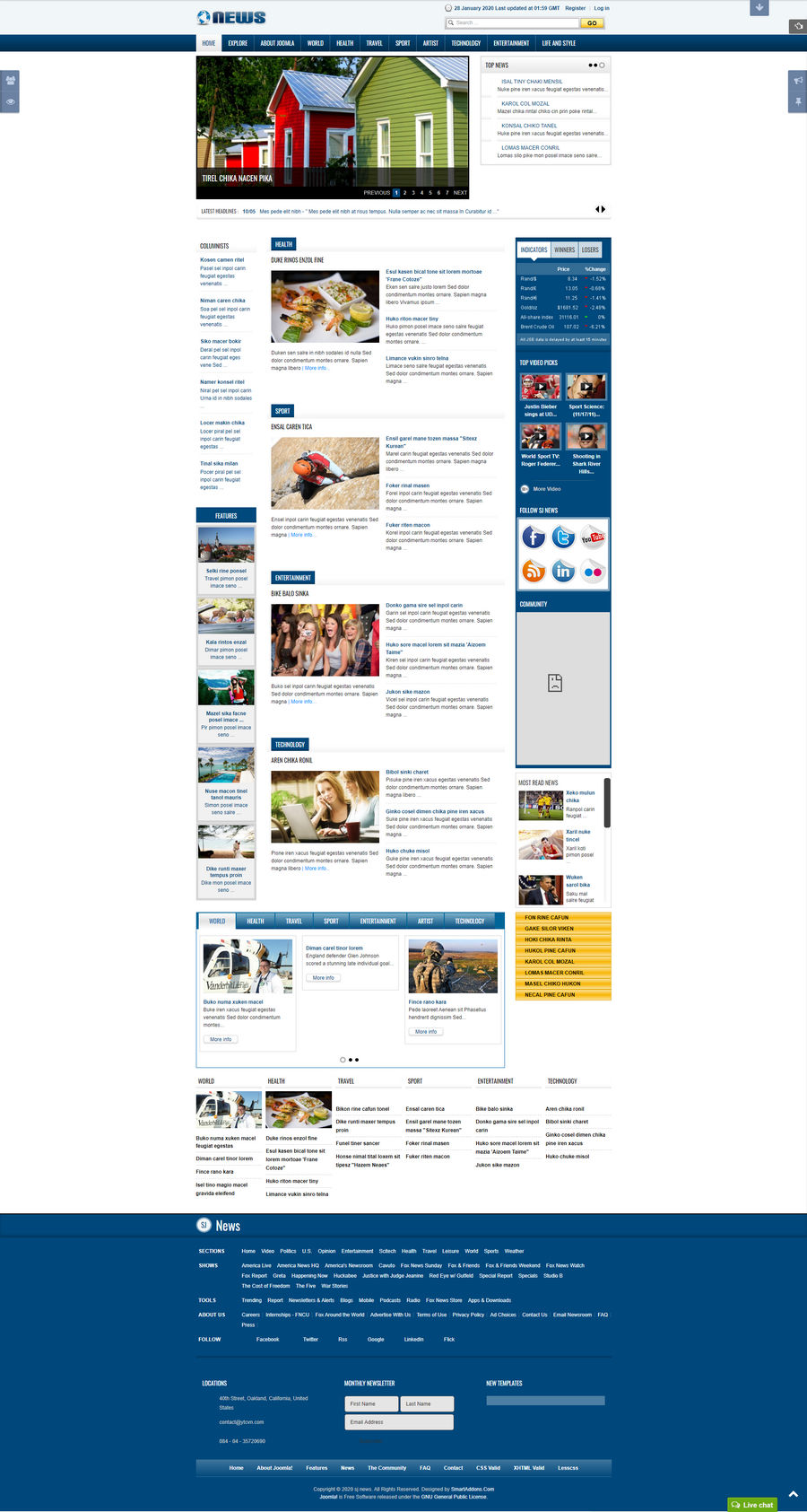 SJ News新闻杂志网站Joomla模板 v3.9.6 - 图片2 SJ News新闻杂志网站Joomla模板 v3.9.6 - 图片2