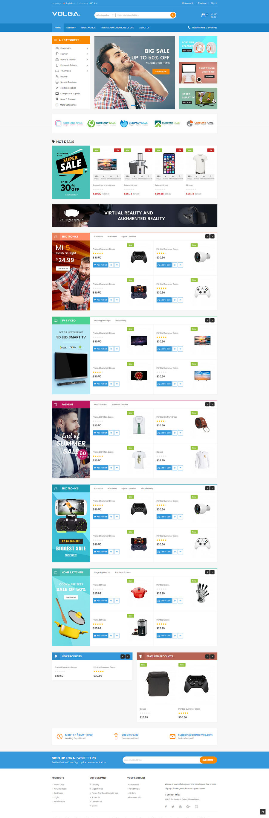 Volga响应式外贸商店Prestashop 1.7主题 - 图片2 Volga响应式外贸商店Prestashop 1.7主题 - 图片2