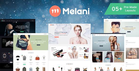 Melani时装店/饰品店/箱包店/化妆品店等外贸商店Prestashop主题 - 图片1 Melani响应式外贸商店Prestashop主题