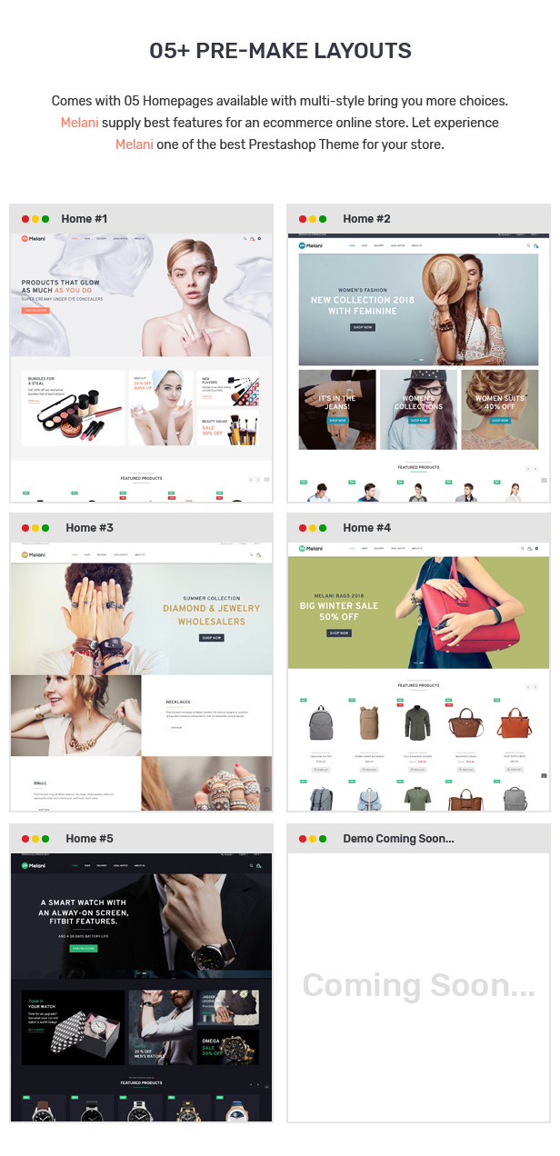 Melani时装店/饰品店/箱包店/化妆品店等外贸商店Prestashop主题 - 图片2 Melani时装店/饰品店/箱包店/化妆品店等外贸商店Prestashop主题 - 图片2