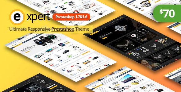 Prestashop主题Expert 1.0:响应式多用途外贸商店Prestashop主题 - 图片1 Expert响应式多用途外贸商店Prestashop主题