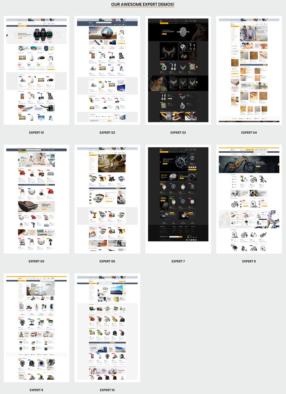 Prestashop主题Expert 1.0:响应式多用途外贸商店Prestashop主题 - 图片2 Expert响应式多用途外贸商店Prestashop主题