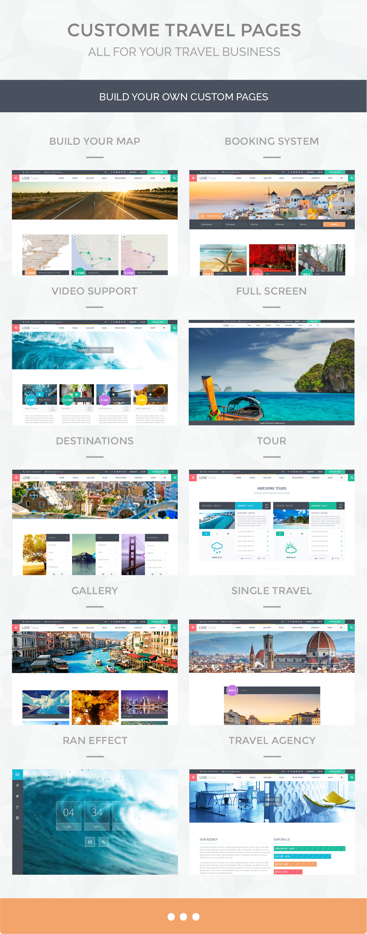 Love Travel创意旅行社网站WordPress主题V5.6 - 图片2 Love Travel创意旅行社网站WordPress主题V5.6 - 图片2