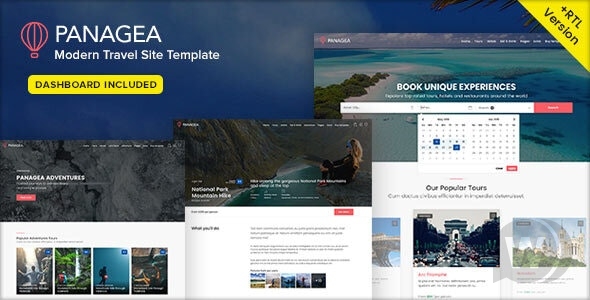 Panagea旅行和旅行目录网站HTML模板 v1.5 Panagea旅行和旅行目录网站HTML模板