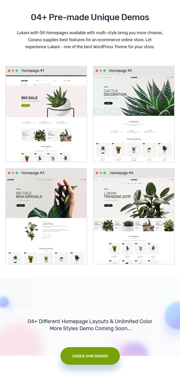 Lukani -绿植店网站WooCommerce电子商务WordPress主题 更新至v1.0.4