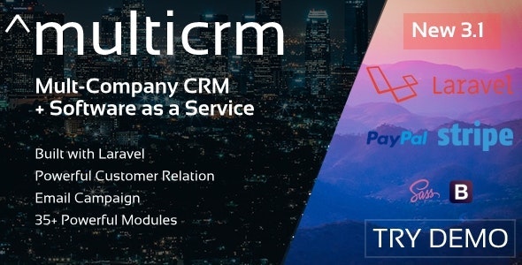 multicrm v3.1.5-Laravel上强大的CRM系统 - 图片1 multicrm v3.1.5-Laravel上强大的CRM系统