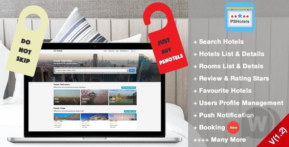 PSHotels - 带有后端的酒店查找网站PHP源码 更新至v1.3 - 图片1 PSHotels - 带有后端的酒店查找网站PHP源码