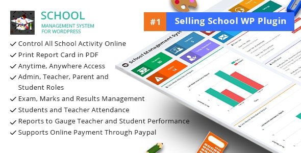 School Management System学校管理系统Wordpress插件V91.3 - 图片1 School Management System - 学校管理系统Wordpress插件最新版