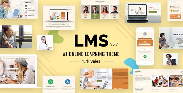 LMS汉化版V9.6.1_WordPress教培行业主题|网课销售主题 LMS -WordPress教育培训网站主题模板英文原版