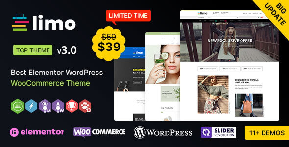 Limo WP(v3.1)多品类跨境电商销售模板WP主题 Limo WP(v3.1)多品类跨境电商销售模板WP主题