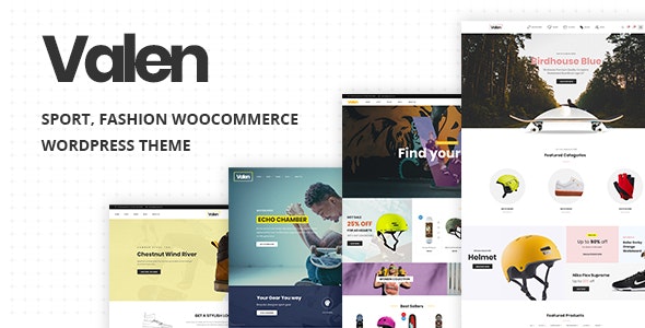 Valen运动用品和时装跨境商店WooCommerce主题V2.4 - 图片1 Valen - 运动用品WooCommerce外贸商店WordPress主题