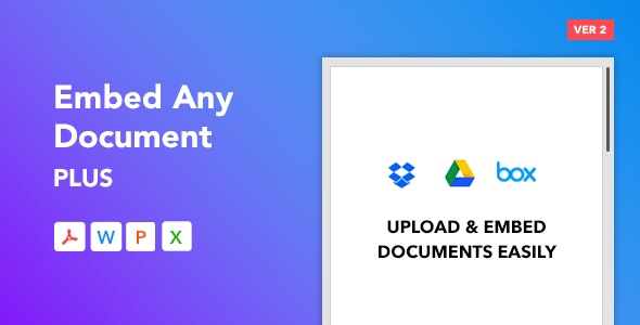 Embed Any Document Plus汉化版(v2.8.5)WordPress内嵌Word/PDF/Excel文档 - 图片1 Embed Any Document Plus - WordPress内嵌Word/PDF/Excel等文档的插件