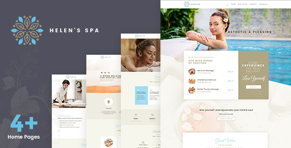 Helen’s Spa WordPress主题_水疗/温泉养生网站模板 - 图片1 Helen’s Spa-美容水疗/健康水疗/健康养生企业官网WordPress主题