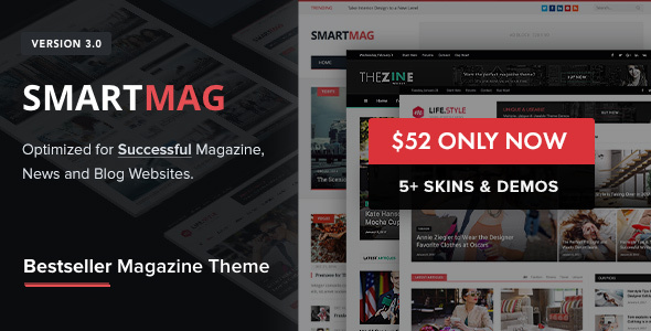 SmartMag汉化版|新闻杂志门户网站WordPress主题 - 图片1 SmartMag-响应式和视网膜WordPress新闻杂志主题