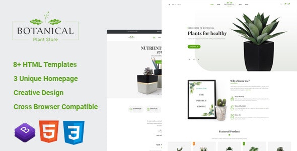 Botanical - HTML5电子商务模板 更新至v1.0 Botanical - HTML5电子商务模板