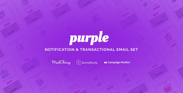 Purple -通知和交易电子邮件HTML5模板 v1.0.1 Purple -通知和交易电子邮件HTML5模板