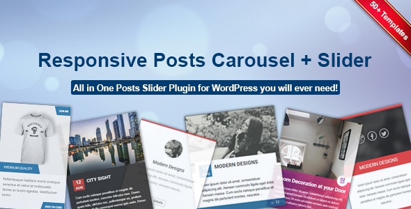 WordPress文章轮播插件_Responsive Posts Carousel Pro汉化版 - 图片1 Responsive Posts Carousel Pro- 自适应文章轮播WordPress插件专业版+中文汉化版