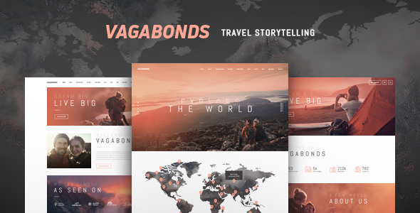 Vagabonds时尚旅行和生活方式博客WordPress主题 - 图片1 Vagabonds - 时尚的个人旅行和Lyfestyle博客WordPress主题