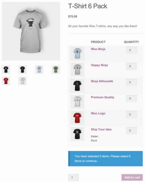 WooCommerce Mix and Match Products_产品混搭销售插件 - 图片1 WooCommerce Mix and Match Products_产品混搭销售插件 - 图片1