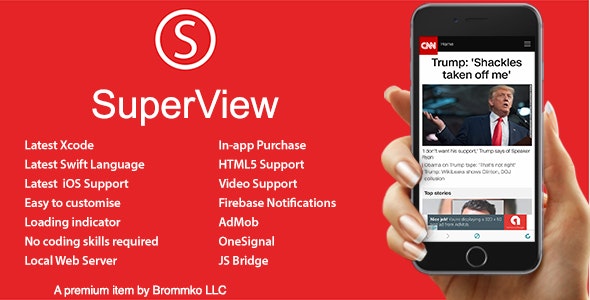 SuperView网站打包iOS端APP的WebView应用APP源码V3.0.0 SuperView网站打包iOS端APP的WebView应用APP源码V3.0.0