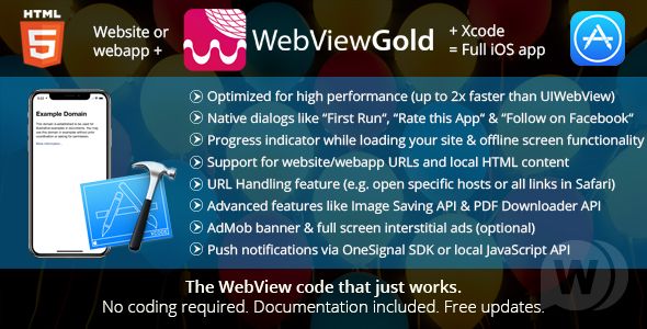 WebViewGold将网站封装为手机APP的iOS移动APP源码V7.1 WebViewGold将网站封装为手机APP的iOS移动APP源码V7.1