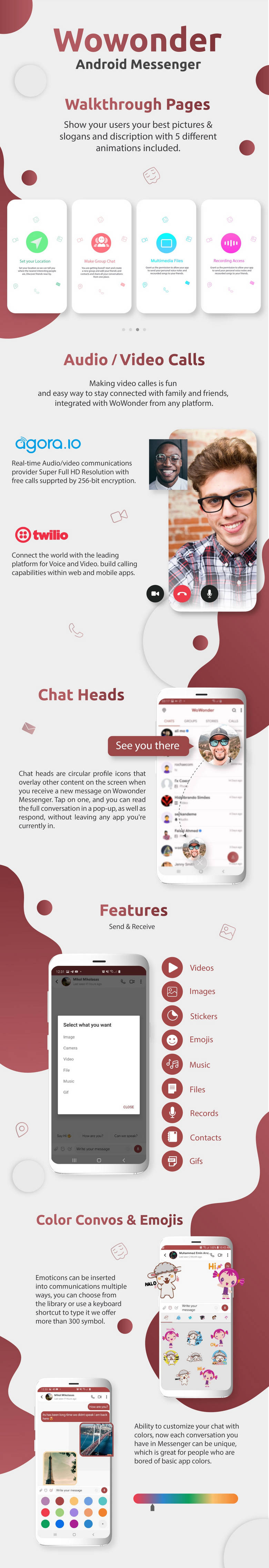 社交网络在线聊天Android移动应用APP源码WoWonder Android Messenger v2.8 - 图片2 社交网络在线聊天Android移动应用APP源码WoWonder Android Messenger v2.8 - 图片2