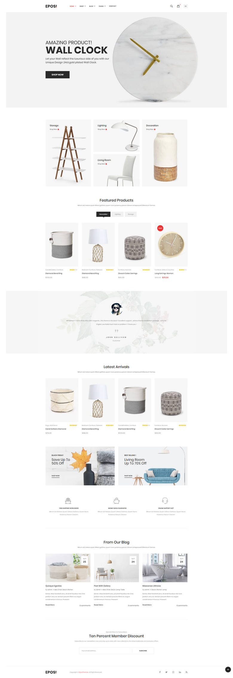 Eposi现代简约家具装饰品电商平台WooCommerce主题 - 图片3 Eposi现代简约家具装饰品电商平台WooCommerce主题 - 图片3