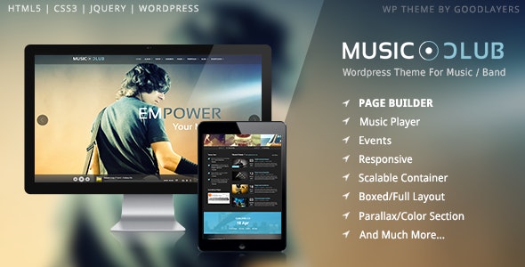 WordPress主题Club Music酷炫音乐俱乐部/乐队网站模板V1.8.8 - 图片1 WordPress主题Club Music酷炫音乐俱乐部/乐队网站模板V1.8.8 - 图片1