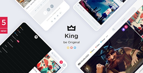 King汉化版(V10.2.1) 图片视频博客模板WordPress主题 带会员制功能 - 图片1 King汉化版(V10.2.1) 图片视频博客模板WordPress主题 带会员制功能 - 图片1