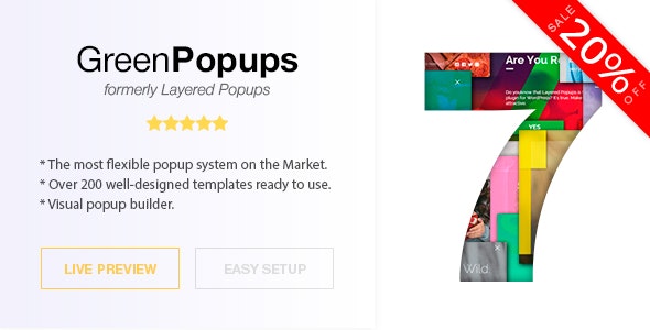 Green Popups汉化版(v7.53)图层动画弹窗WordPress插件 - 图片1 Green Popups汉化版(v7.53)图层动画弹窗WordPress插件 - 图片1