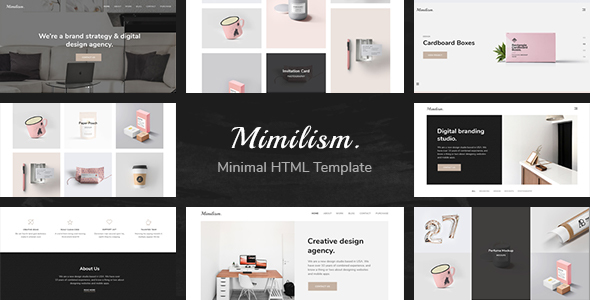 Mimilism v1.0-现代极简优雅自适应作品集HTML5模板 Mimilism v1.0-现代极简优雅自适应作品集HTML5模板