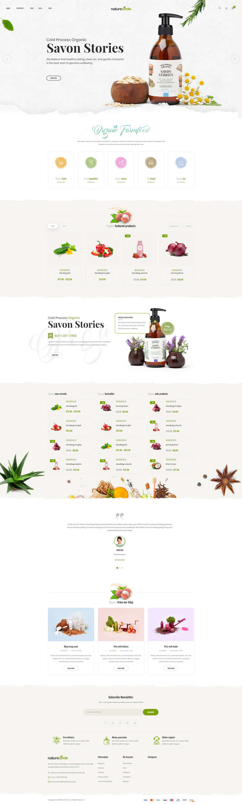 NatureCircle有机食品/有机果蔬/化妆品销售WooCommerce主题 - 图片2 NatureCircle有机食品/有机果蔬/化妆品销售WooCommerce主题 - 图片2