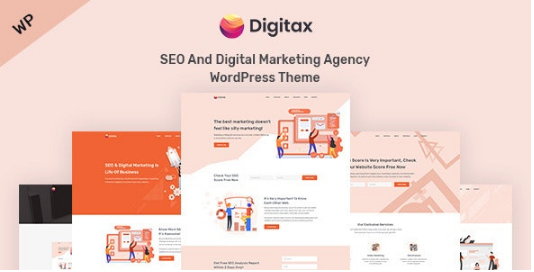 Digitax网络营销和SEO服务机构网站模板WordPress主题 - 图片1 Digitax网络营销和SEO服务机构网站模板WordPress主题 - 图片1