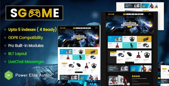 SGame V1.0.1-响应式电脑游戏配件商店OenCart主题(包括3个移动布局) - 图片1 SGame V1.0.1-响应式电脑游戏配件商店OenCart主题(包括3个移动布局) - 图片1