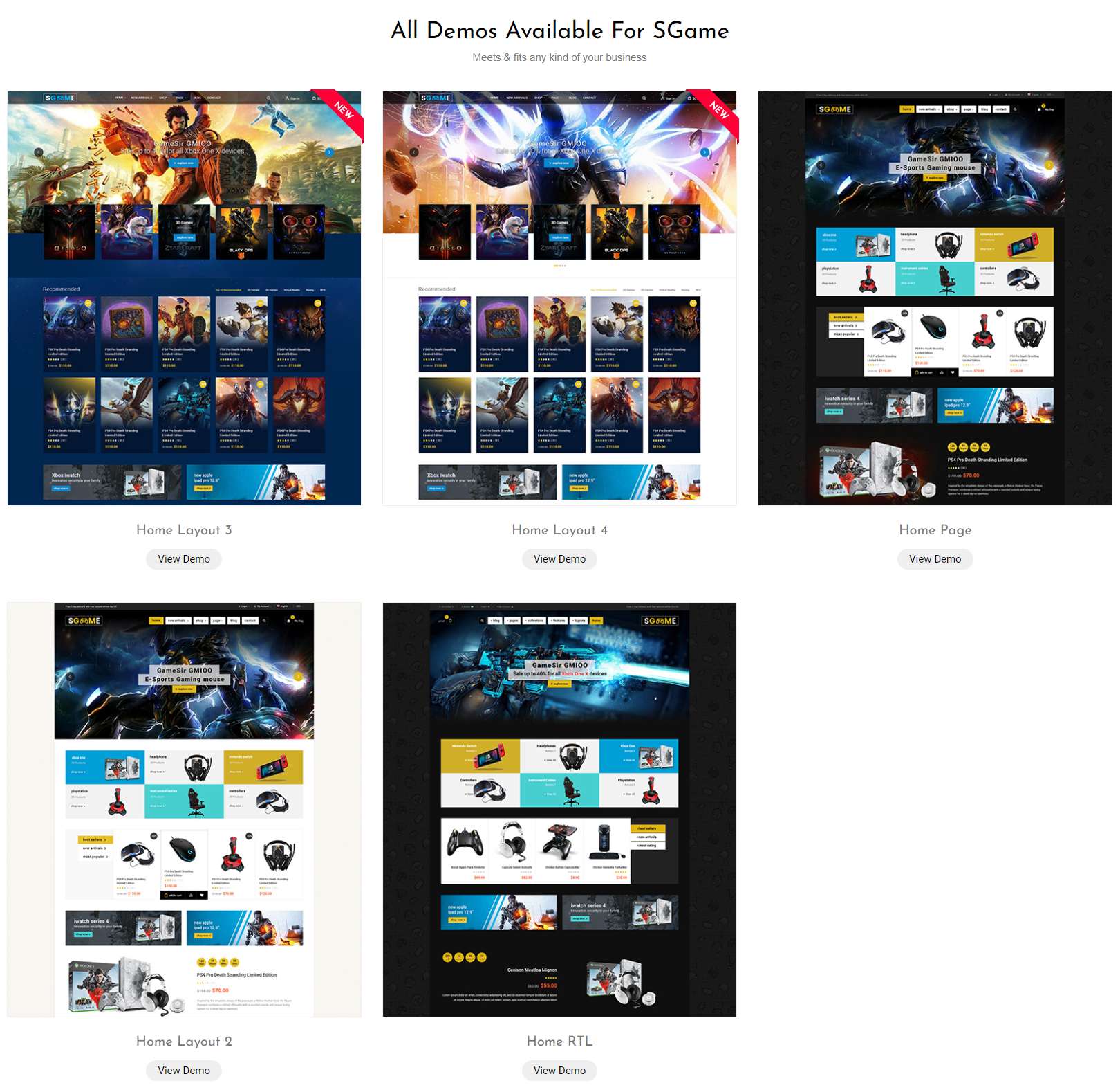 SGame V1.0.1-响应式电脑游戏配件商店OenCart主题(包括3个移动布局) - 图片2 SGame V1.0.1-响应式电脑游戏配件商店OenCart主题(包括3个移动布局) - 图片2