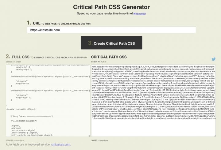 generate-critical-css