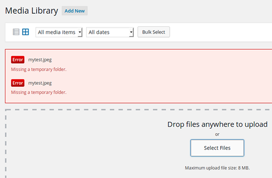 missingtempfolder